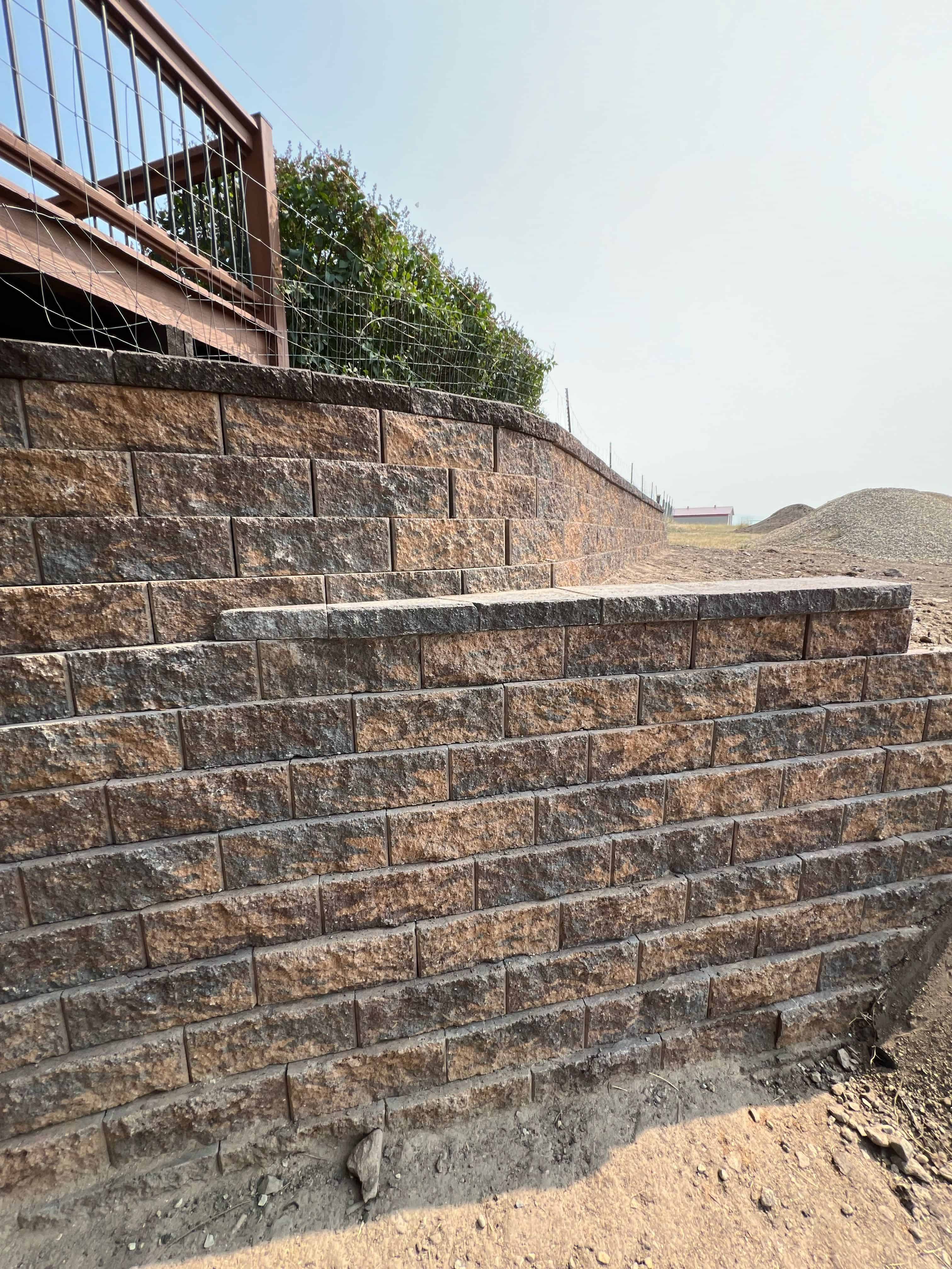 Retaining Wall Installation image