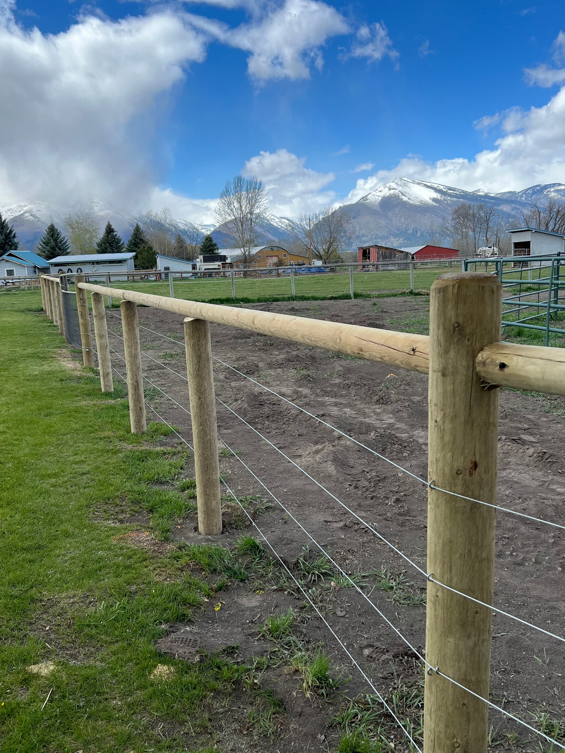 Gallery photos for Wood Post and High Tensile Wire Fence for Rural Property: Image #1
