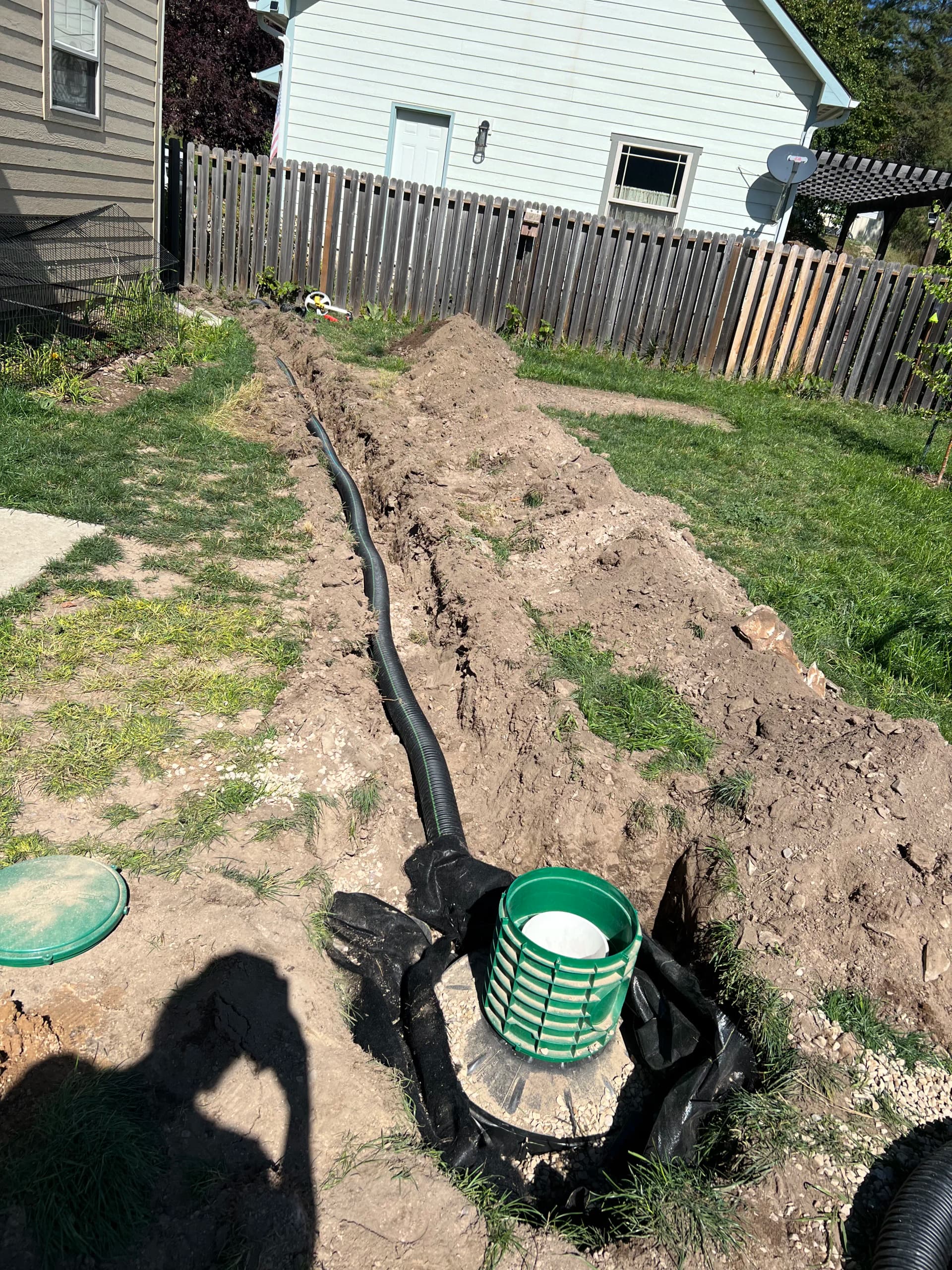 Water Mitigation Done Right - Drainage Channel and Dry Well Install image
